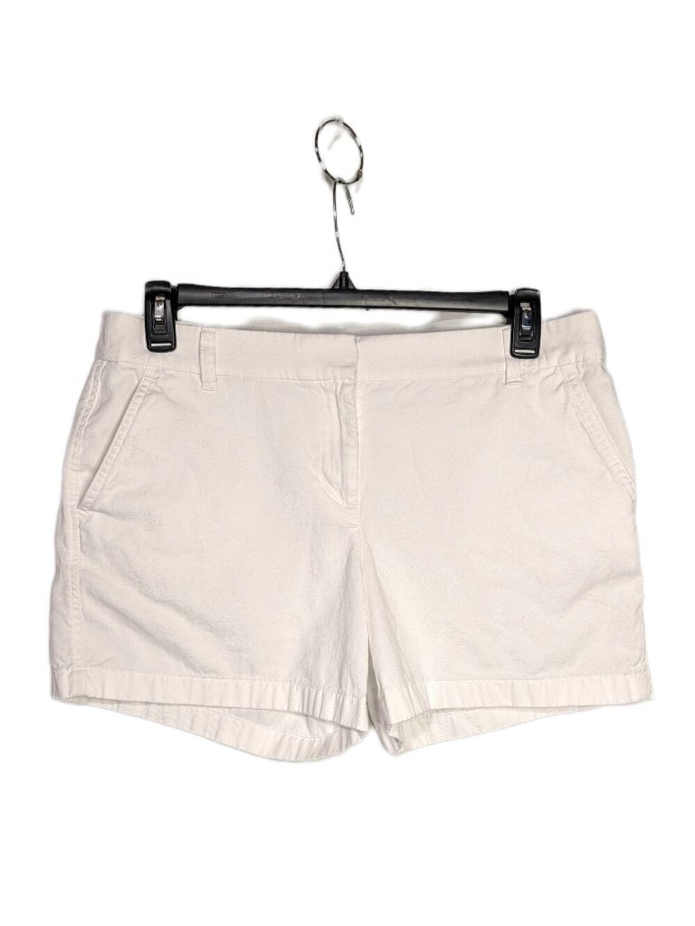 J. Crew White Chino Shorts Size 12 Casual Summer Preppy Classic Beach